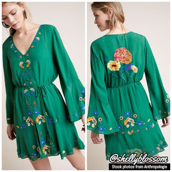 Anthropologie Dresses & Skirts - NWT Farm Rio Jessalyn Embroidered Dress